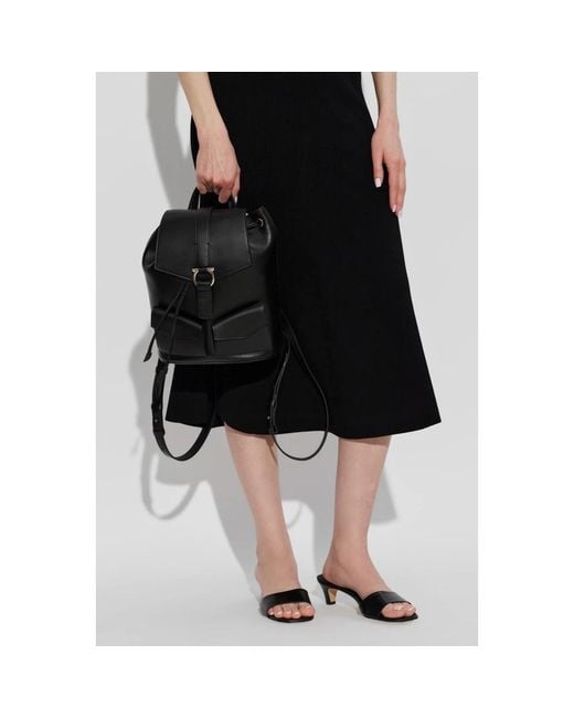 Ferragamo Black Backpacks