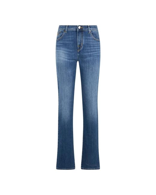 Boot-Cut Jeans Moorer de color Blue