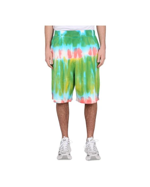 DSquared² Green Long Shorts for men