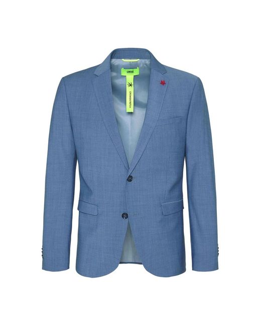 Slim-fit powerstretch giacca 2 bottoni di Cinque in Blue da Uomo