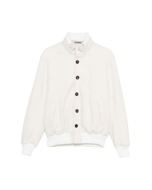 KIRED White Bomber Jackets for men