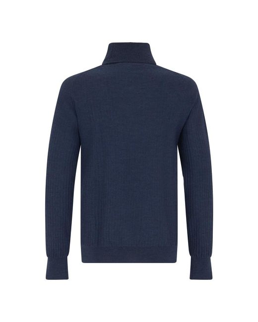 Roberto Collina Blue Turtlenecks for men