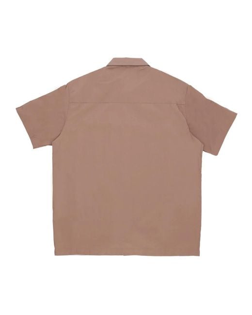 Short Sleeve Shirts Caterpillar de hombre de color Brown