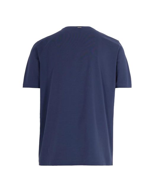 Herno Tops ,Blauw ,Katoen T-Shirts in het Blue voor heren
