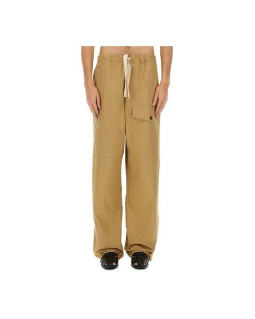 Dries Van Noten Natural Wide Trousers for men