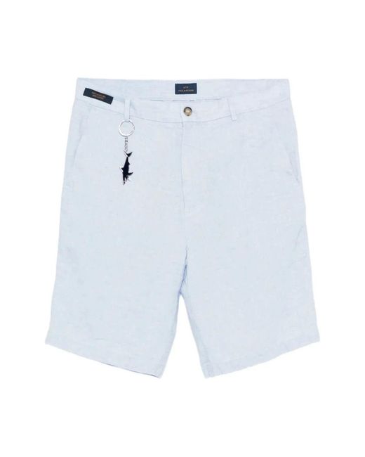 Paul & Shark Blue Casual Shorts for men