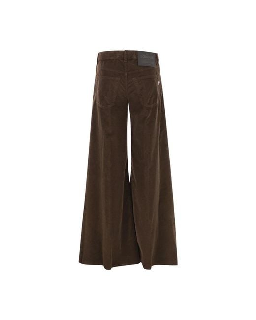 Dondup Brown Wide Jeans
