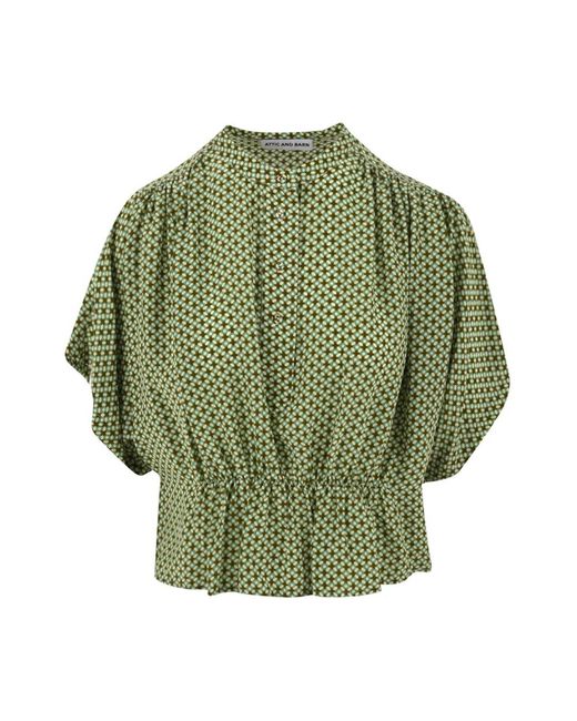 Attic And Barn Green Blouses