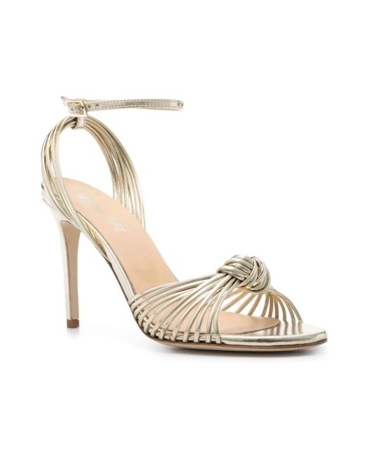 Semicouture Pink Pastel sandal circe,schicker circe sandale in hellgold