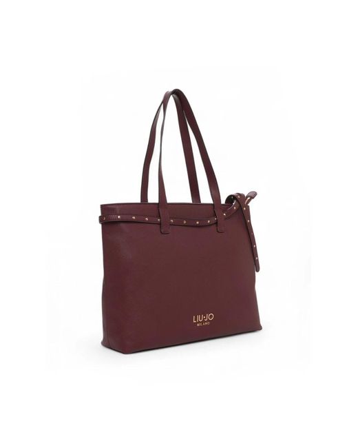 Liu Jo Purple Stilvolle Shopper Tasche Mit Reißverschluss