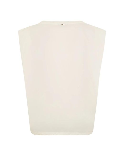 Herno White Sleeveless Tops