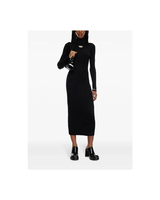 DIESEL Black Knitted Dresses