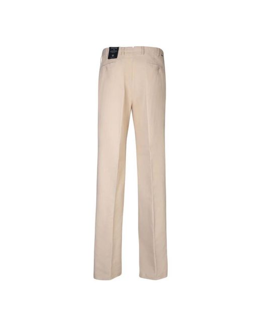 Wide Trousers Incotex de hombre de color Natural