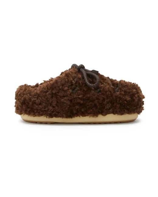Moon Boot Brown Evx Mule Curly