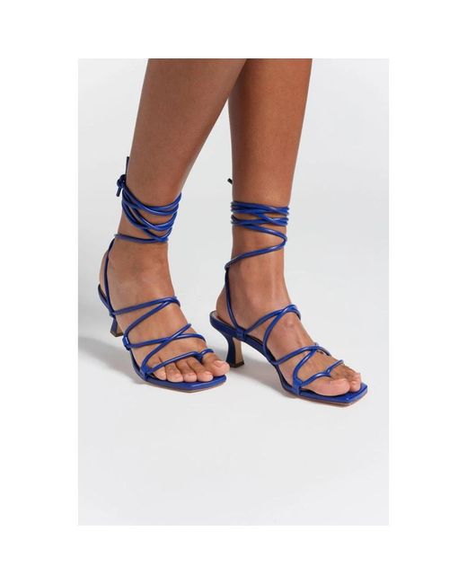 Erika Cavallini Semi Couture Blue High Heel Sandals