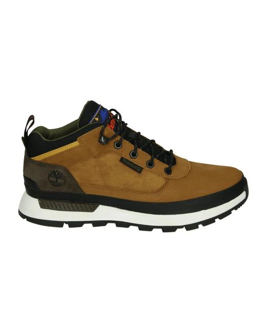 Timberland Casual Leder Mid Herrenschuhe in Brown für Herren