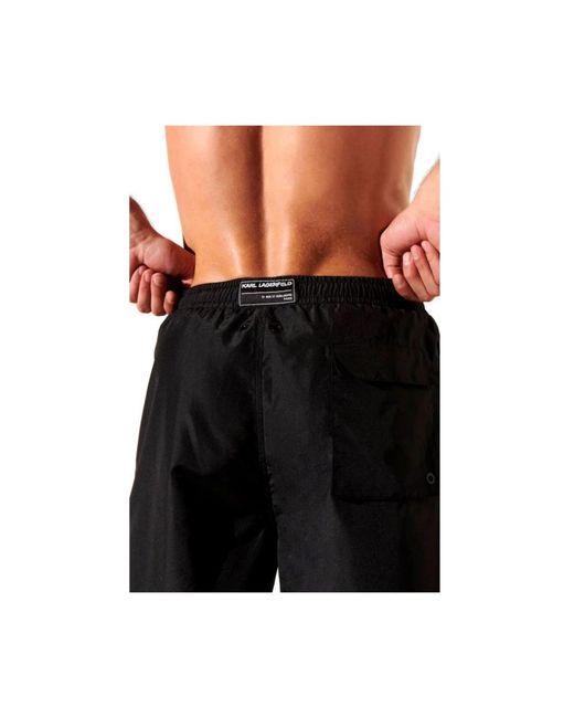 Karl Lagerfeld Black Beachwear for men