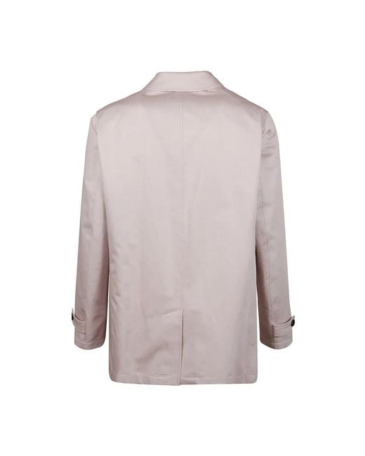 Single-Breasted Coats Herno de hombre de color Brown