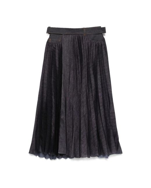 Midi Skirts di Sacai in Black