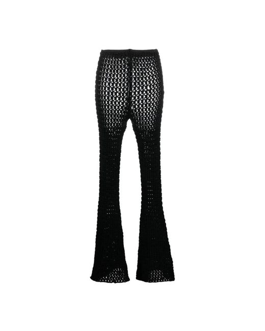 Moschino Black Wide Trousers