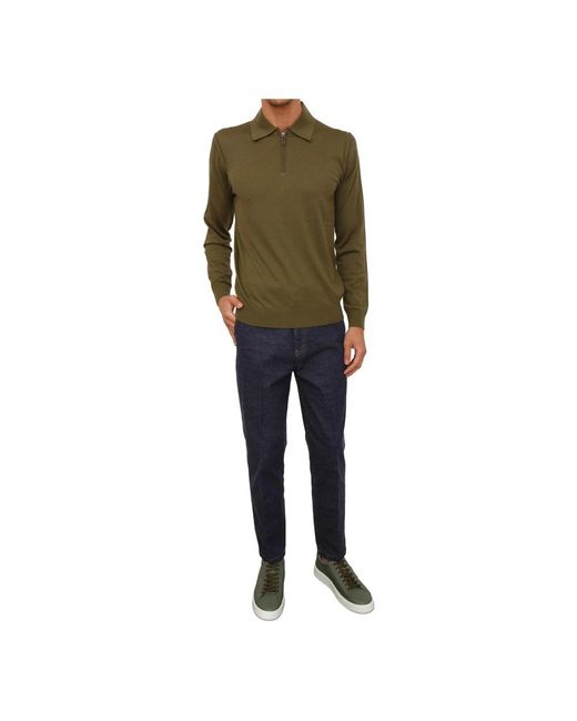 Paolo Pecora Green Round-Neck Knitwear for men