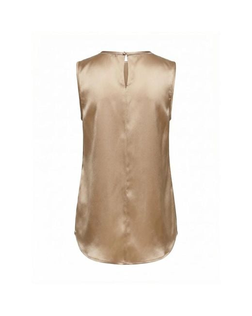 Peserico Natural Sleeveless Tops