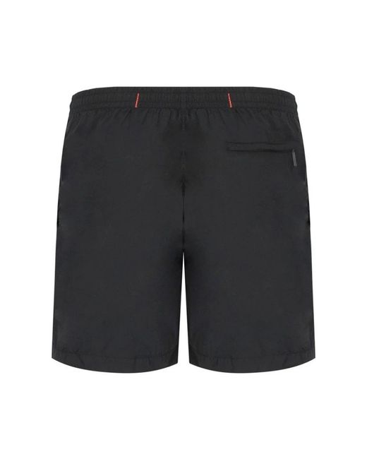 Rrd Badmode ,Blauw ,Zwarte Zwemshorts Met Gekreukeld Effect in het Black voor heren