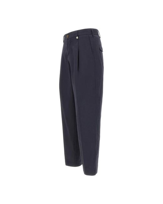 Myths Blue Straight Trousers for men