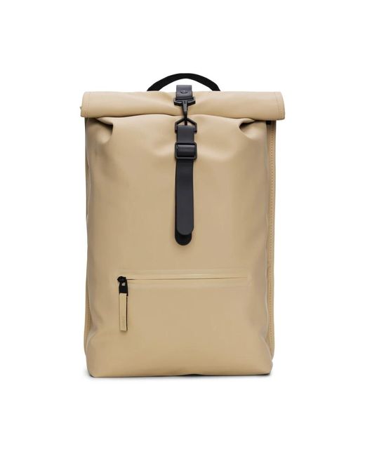 Rains Tassen ,Polyester Stijlvolle Rugzak Met Polyester Coating in het Natural voor heren