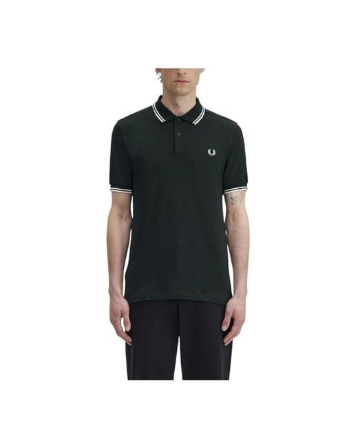 Fred Perry Black Polo Shirts for men