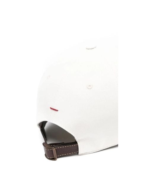 Brunello Cucinelli White Caps for men