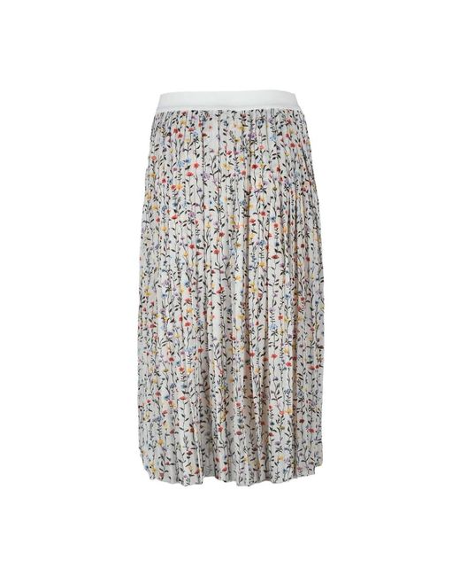 Semicouture Gray Midi Skirts