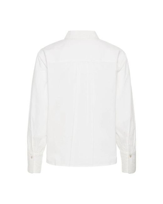 Cream Blouses & Hemden in het White