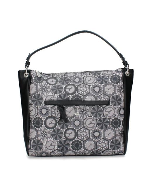 Gattinoni Black Schwarze Shoppers Tasche