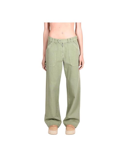 A.P.C. Green Wide Trousers