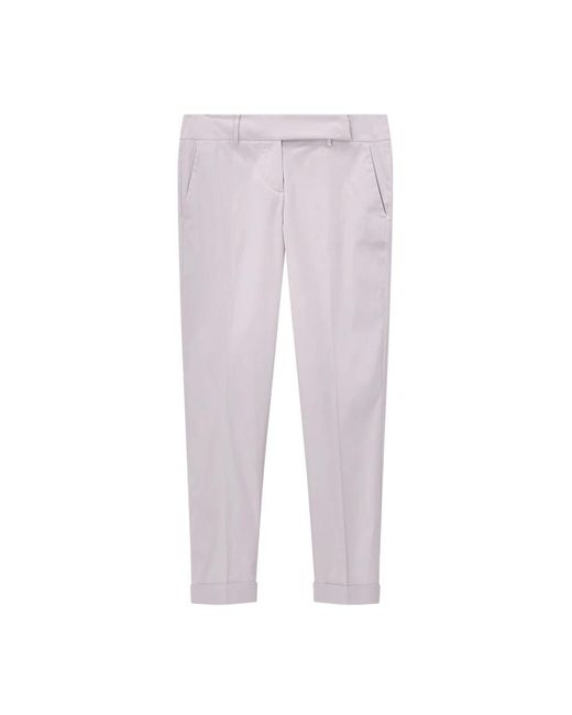 Windsor. Purple Cropped Trousers