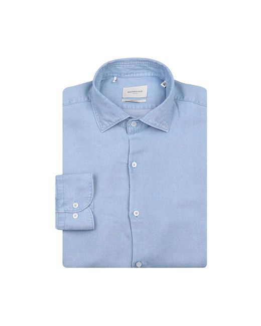Brooksfield Blue Casual Shirts for men