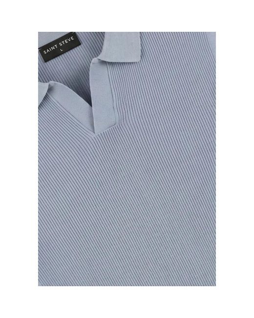 Saint Steve Evan-S Polo in het Blue voor heren