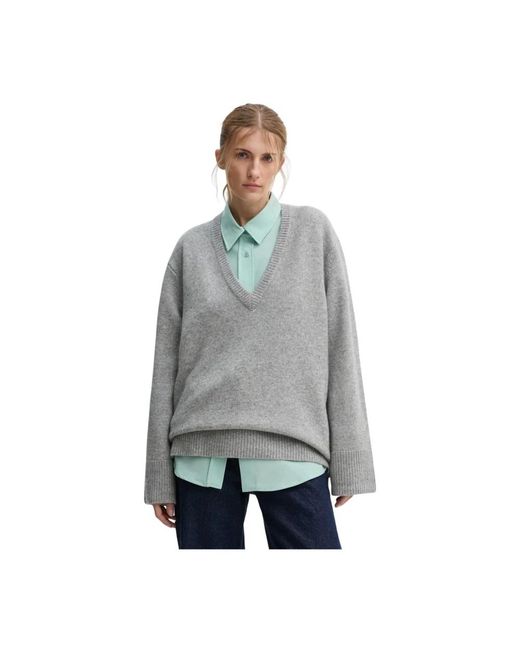 Birgitte Herskind V-Neck Truien in het Gray