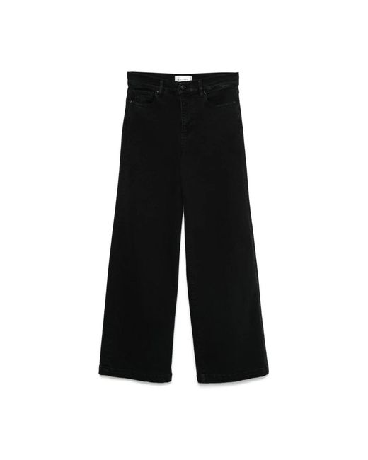 FRAME Black Wide Jeans