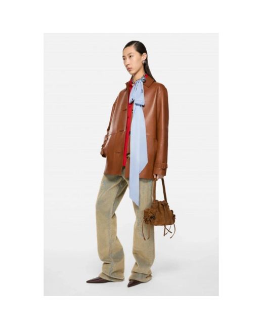 Acne Brown Bucket Bags