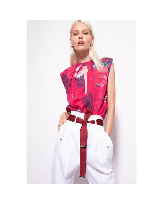 Pinko Pink Sleeveless Tops