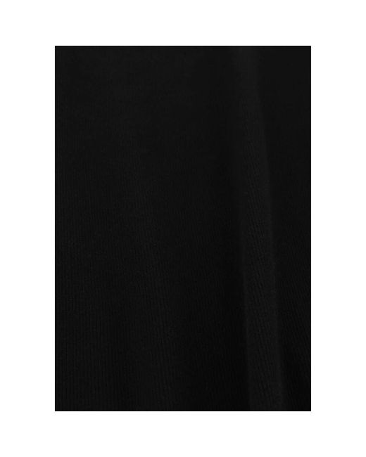 Gestuz Black Schwarzes Langarm Midi Kleid