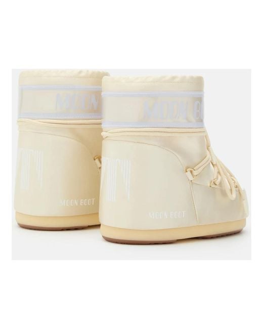 Moon Boot Natural Niedriger Perlglanz Icon Stiefel