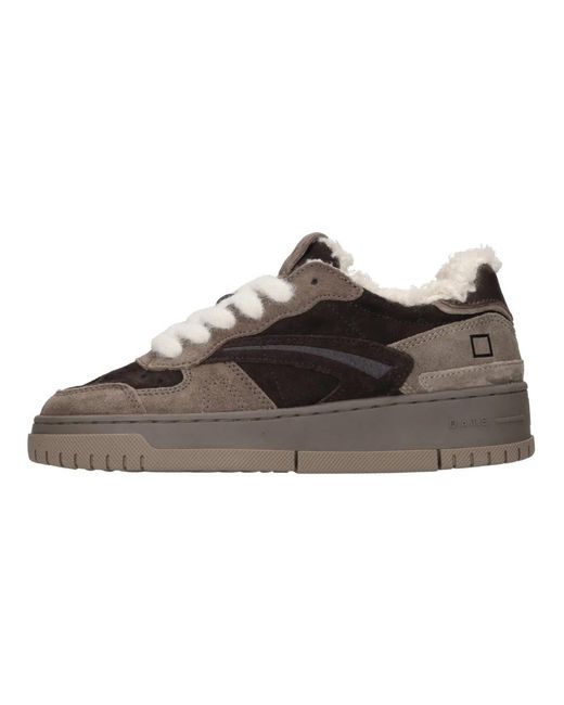 Sneakers Date en coloris Brown