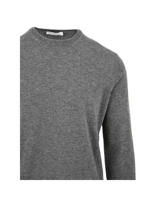 FILIPPO DE LAURENTIIS Gray Round-Neck Knitwear for men