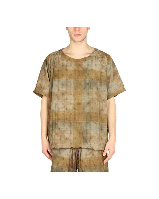 Needles Ss Pullover Shirt in het Brown voor heren
