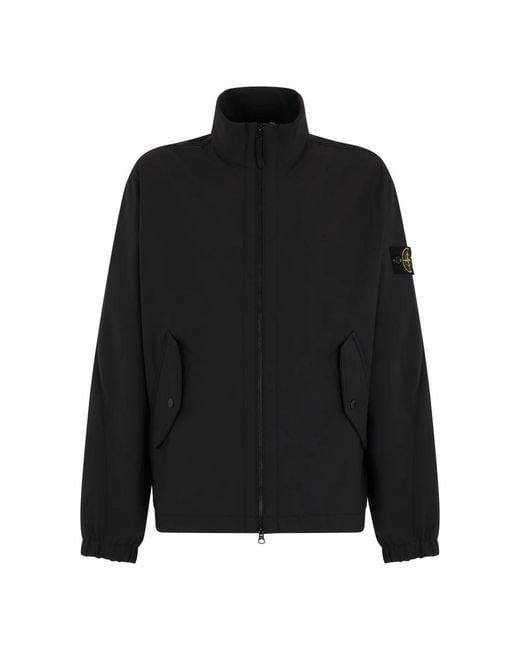 Stone Island Black Light Jackets for men