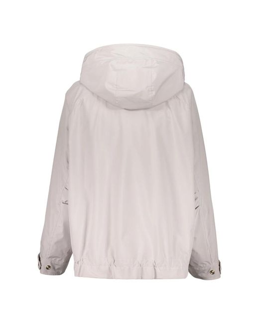 Moorer Jassen ,Polyester Waterdichte Techno Fabric Jas Met Capuchon in het Gray