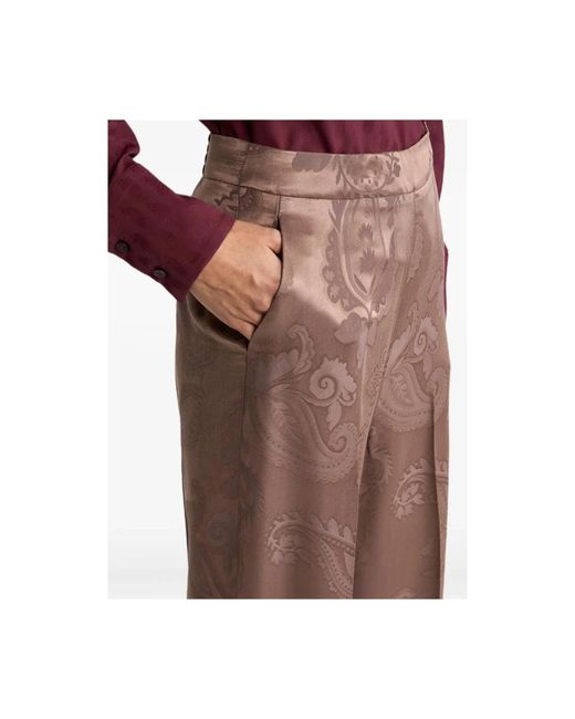 Etro Brown Straight Trousers